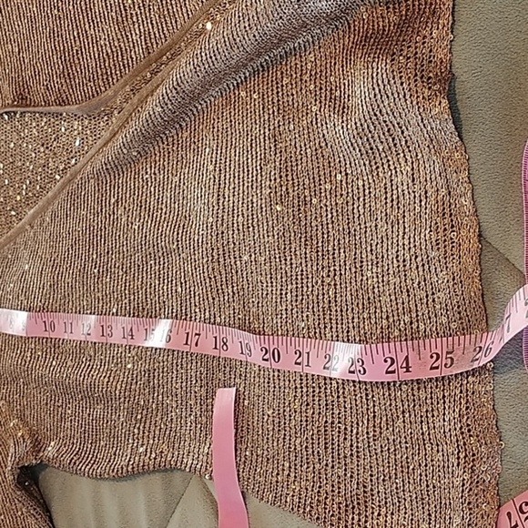 Belldini Copper sequins Cardigan M - Picture 12 of 12